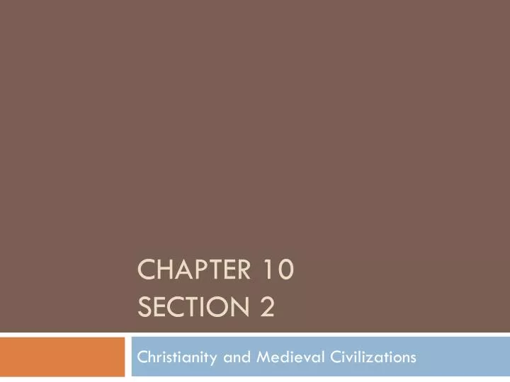 chapter 10 section 2