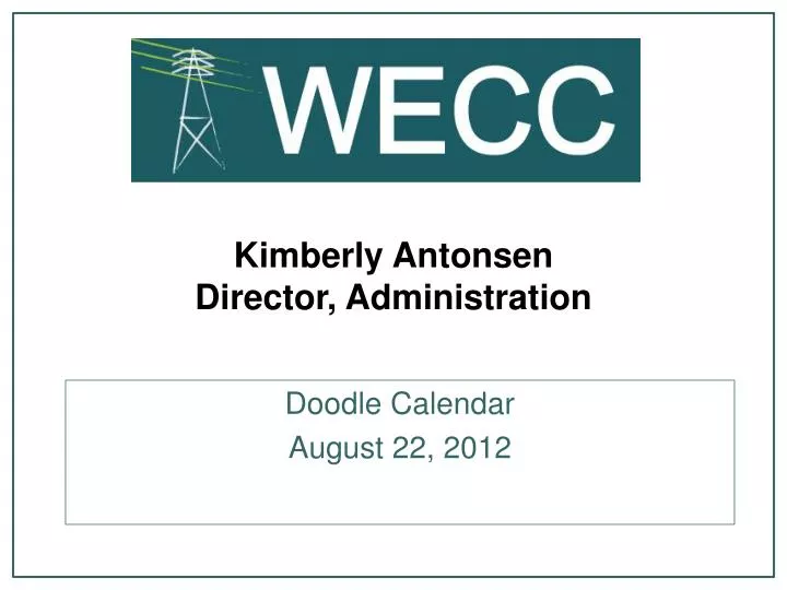 kimberly antonsen director administration