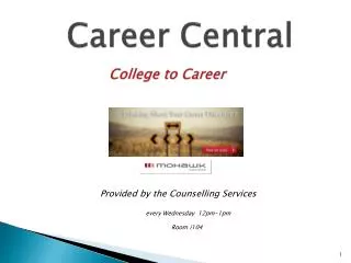 Career Central College to Career