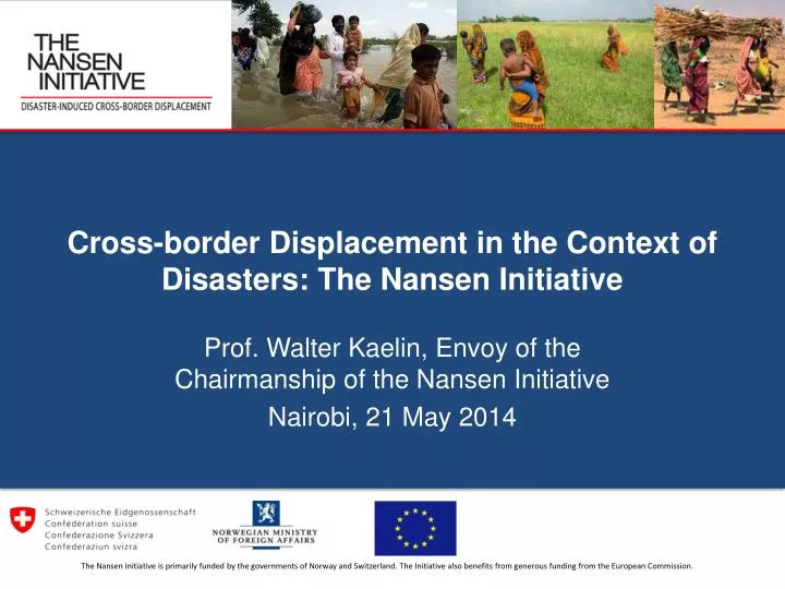 cross border displacement in the context of disasters the nansen initiative