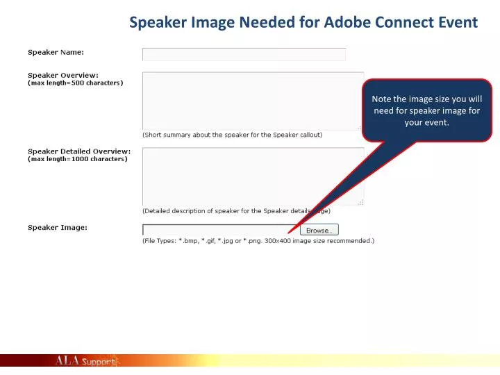 speaker image needed for adobe connect event