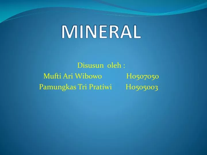 mineral