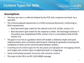 Content Types for 360x