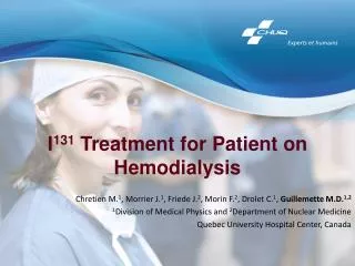 I 131 Treatment for Patient on Hemodialysis