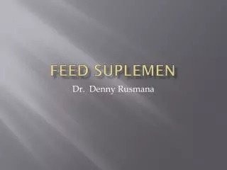 FEED SUPLEMEN