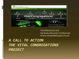 A CALL TO ACTION THE VITAL CONGREGATIONS PROJECT