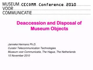 CECOMM Conference 2010