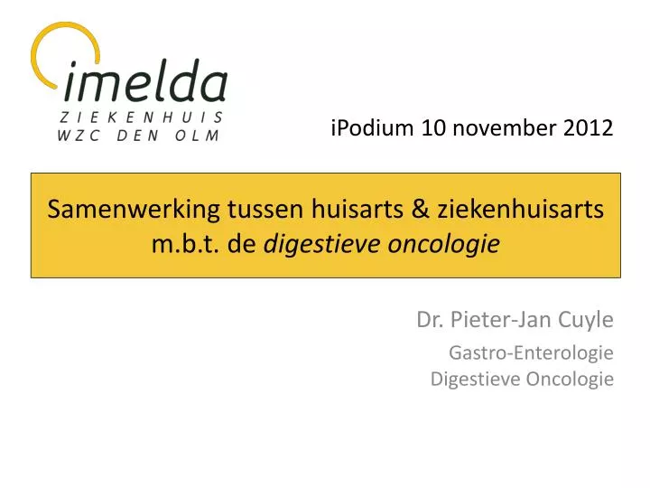 ipodium 10 november 2012