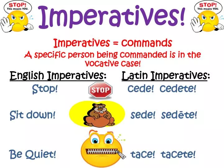 imperatives