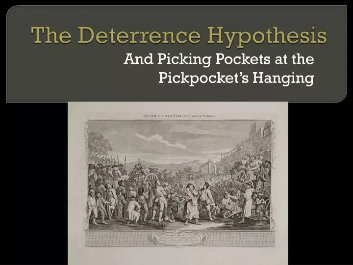 the deterrence hypothesis