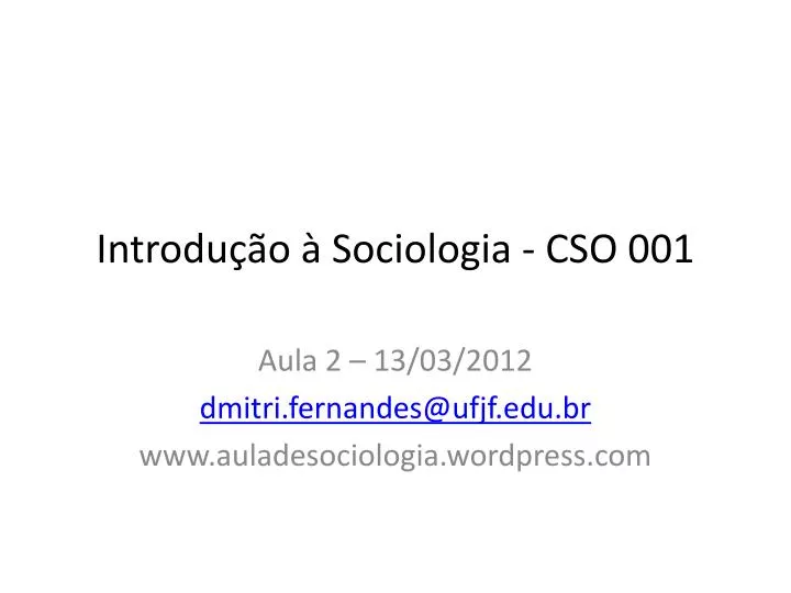introdu o sociologia cso 001