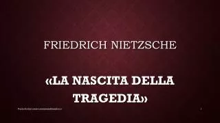 friedrich nietzsche