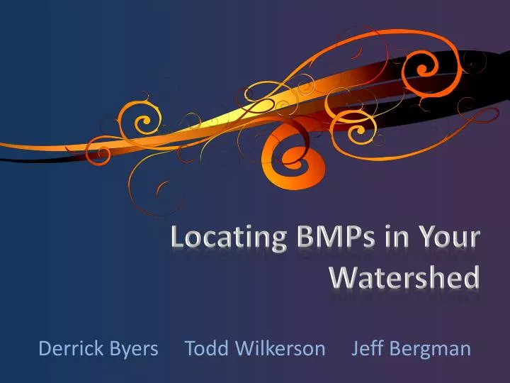 locating bmps in your watershed