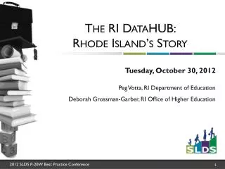 The RI DataHUB : Rhode Island’s Story