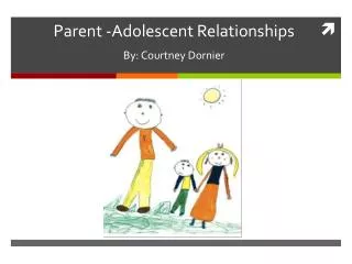 Parent -Adolescent Relationships By: Courtney Dornier
