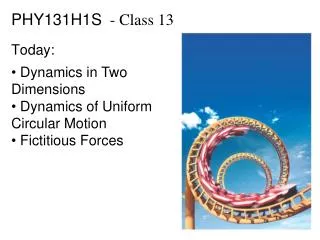 PHY131H1S - Class 13