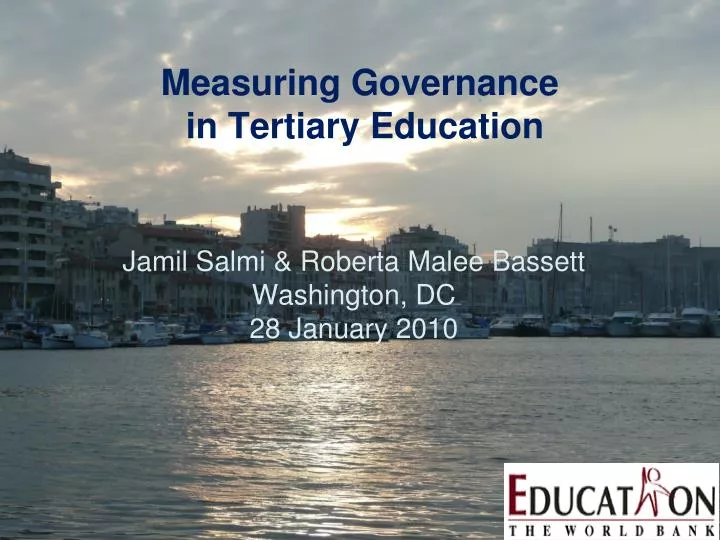 measuring governance in tertiary education