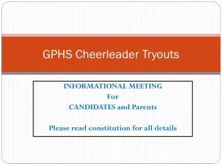 gphs cheerleader tryouts