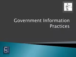 Government Information Practices