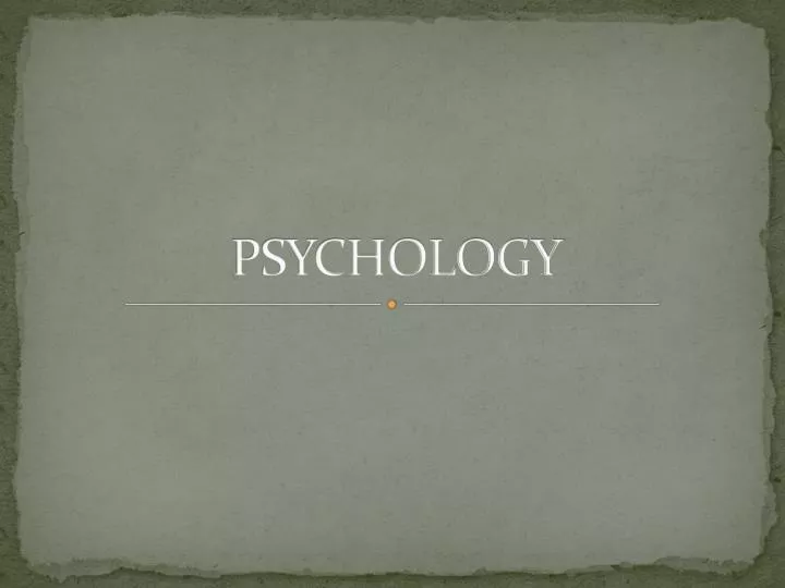 psychology