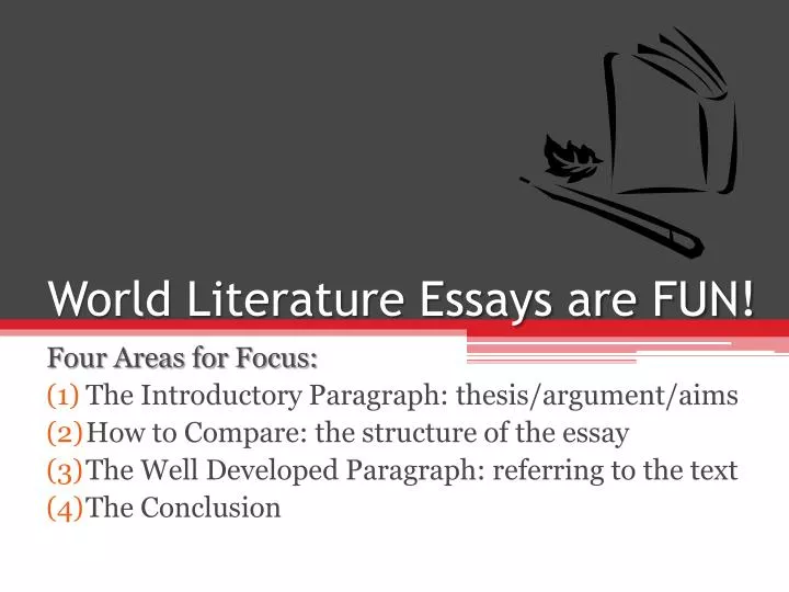 world literature essays are fun