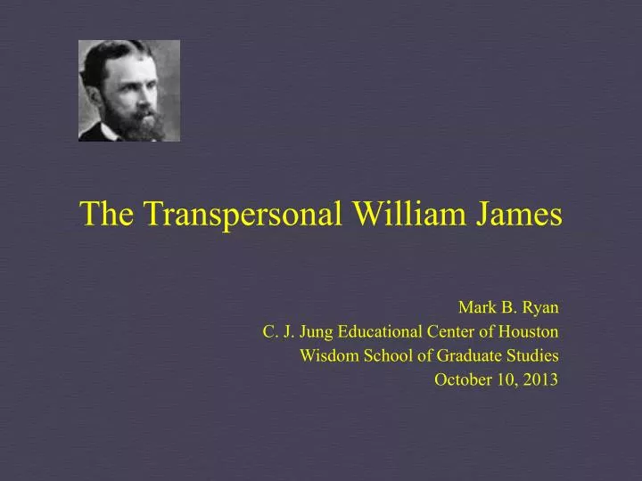 the transpersonal william james