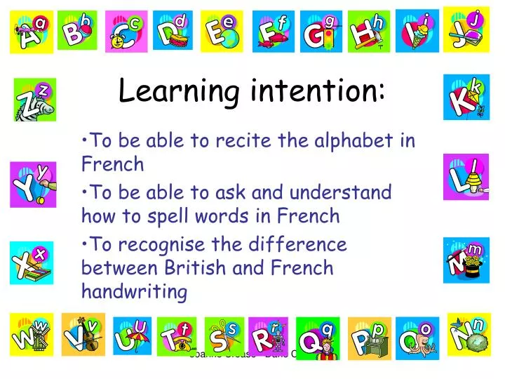 learning intention