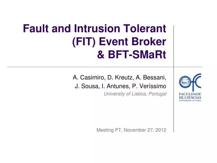 fault and intrusion tolerant fit event broker bft smart