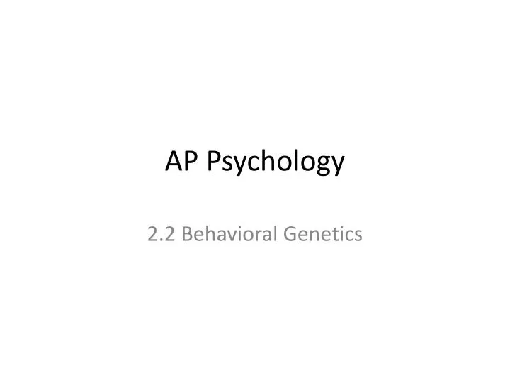 ap psychology