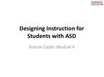Designing Instruction for Students with ASD - slide 1