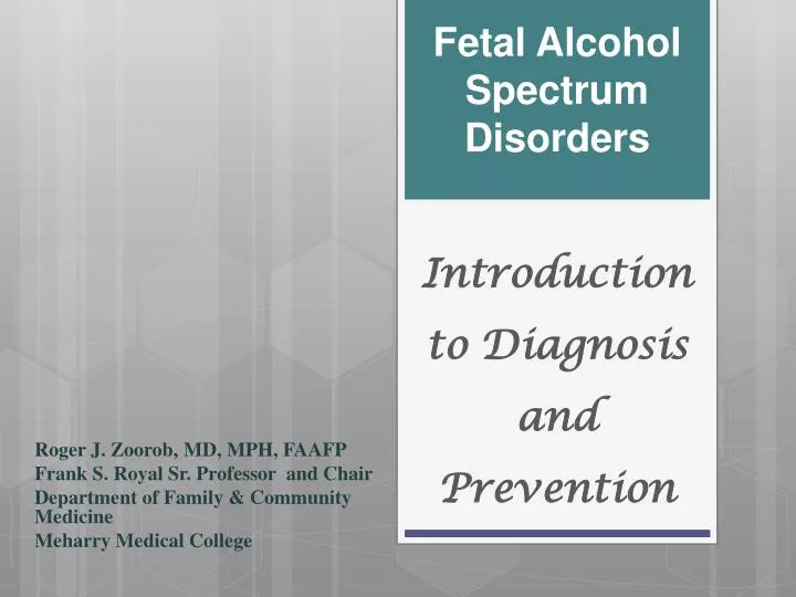 introduction to diagnosis and prevention