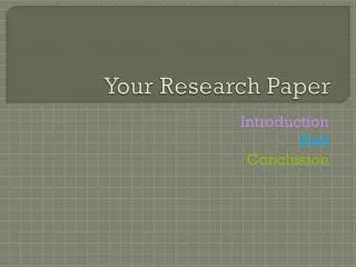 Your Research Paper