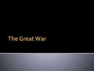 The Great War