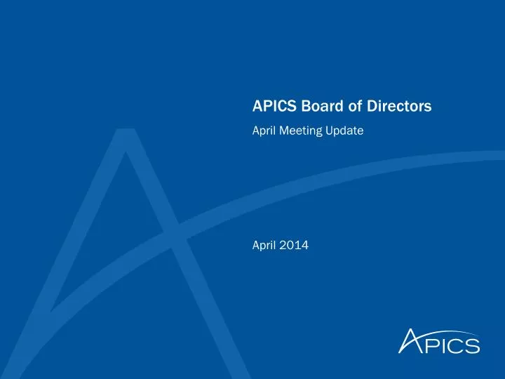 apics board of directors
