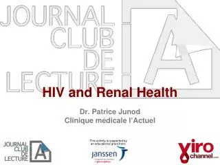 HIV and Renal Health