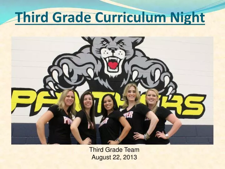 third grade curriculum night