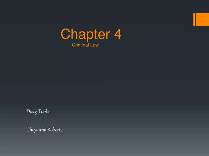 chapter 4 criminal law