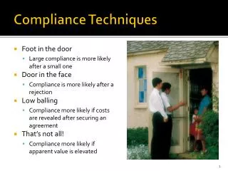 Compliance Techniques