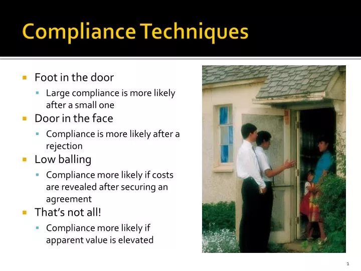 compliance techniques