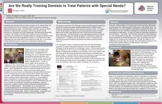 Are We Really Training Dentists to Treat Patients with Special Needs?