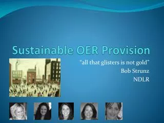 Sustainable OER Provision