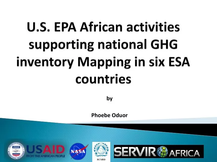 u s epa african activities supporting national ghg inventory mapping in six esa countries