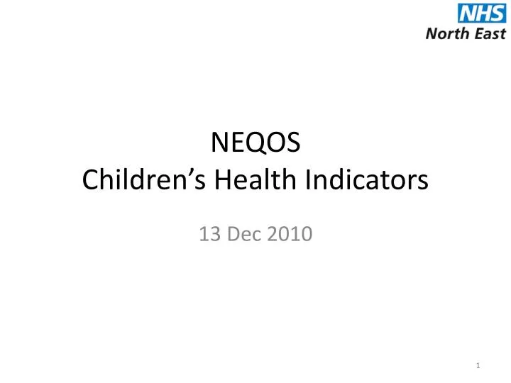 neqos children s health indicators
