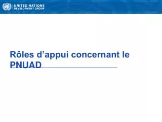 r les d appui concernant le pnuad