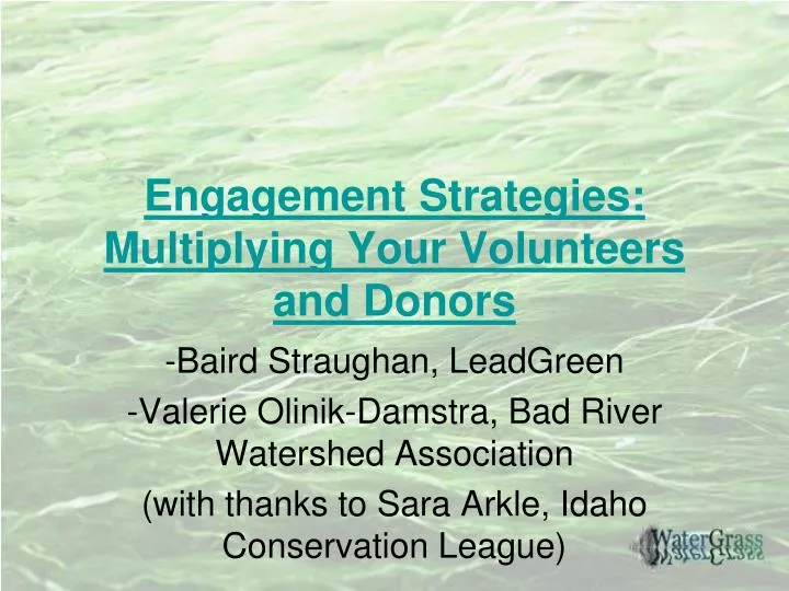 engagement strategies multiplying your volunteers and donors