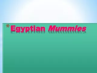 Egyptian Mummies