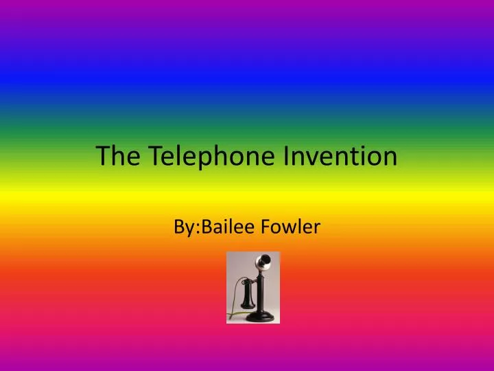 the telephone invention