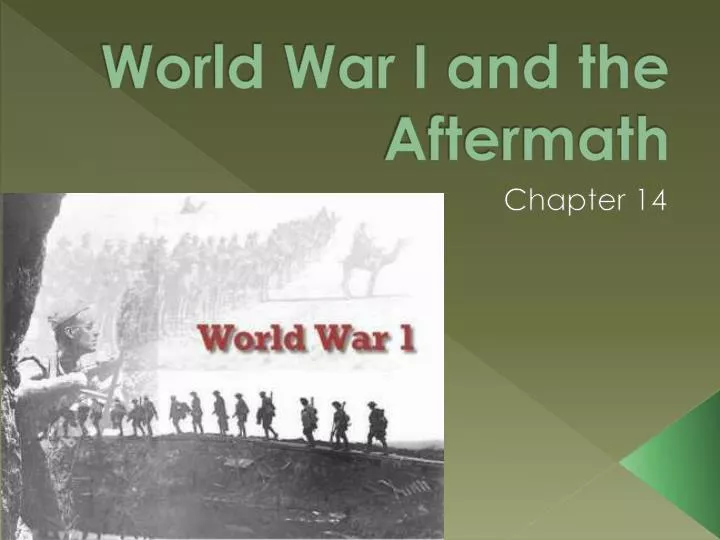 world war i and the aftermath