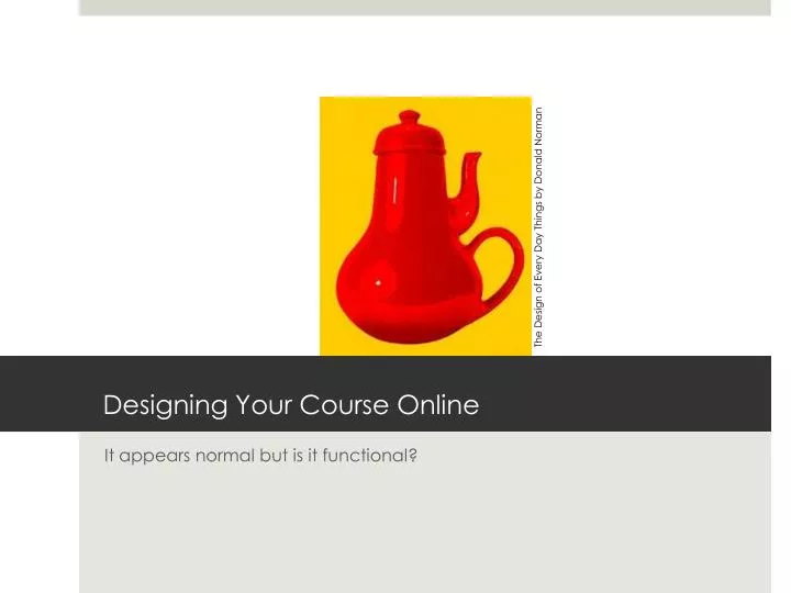 designing your course online