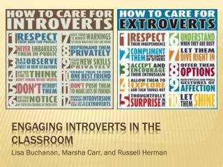 Engaging introverts in the classroom
